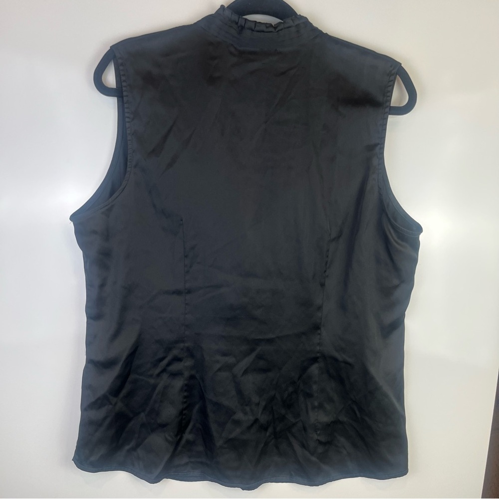5 FOR $20 Black Ruffled Sleeveless Top - Picture 3 of 5